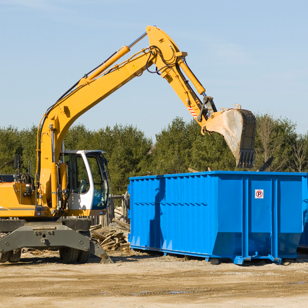 what size residential dumpster rentals are available in Green Hill Tennessee